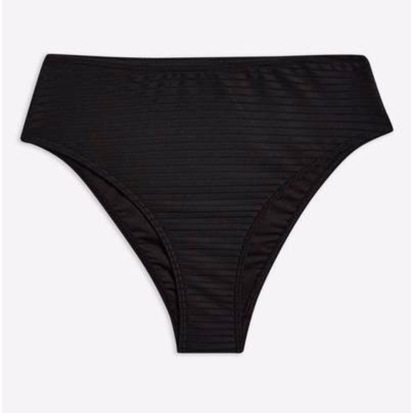 TopShop High Waisted Ribbed Bikini Bottoms bnwt - Picture 1 of 2